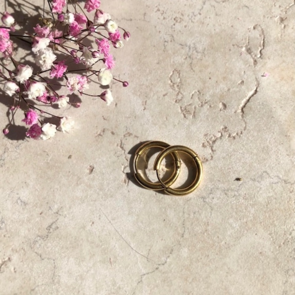 Unisex Gold Hoop Earrings